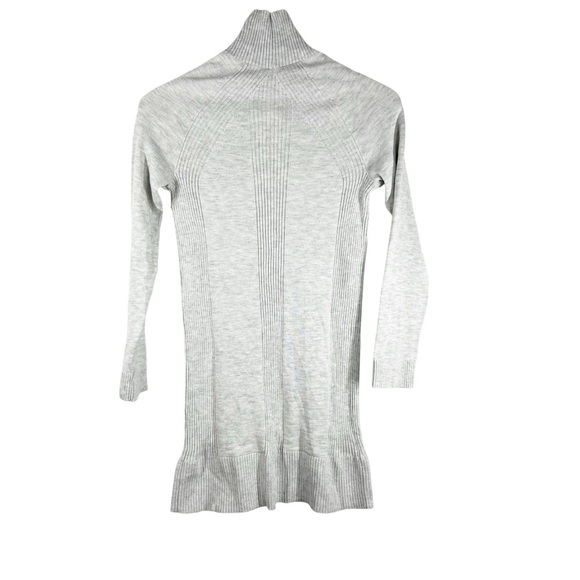 LULULEMON Grey "Keep it cozy dress" Fitted Knit stretch lightweight sweater 2 - Picture 9 of 10